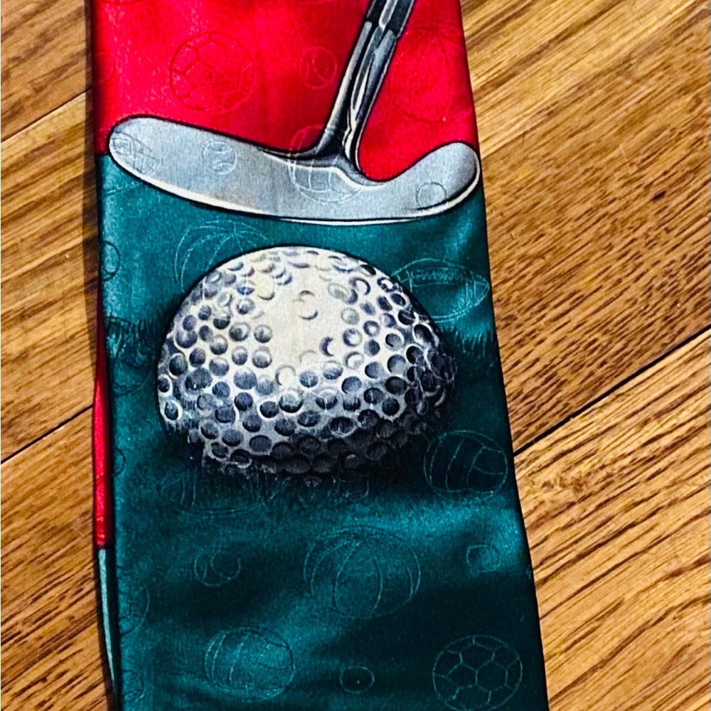 Evan Picone Sport Golf 100% Silk Tie